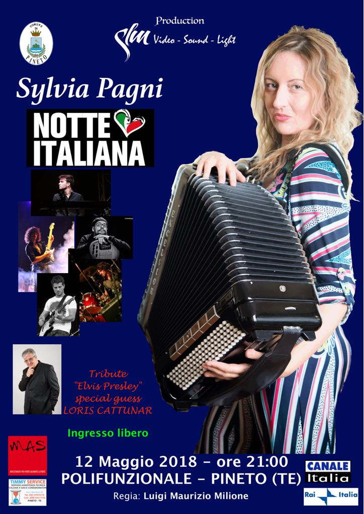 Pineto.”Notte Italiana”: arriva il nuovo spettacolo di Sylvia Pagni