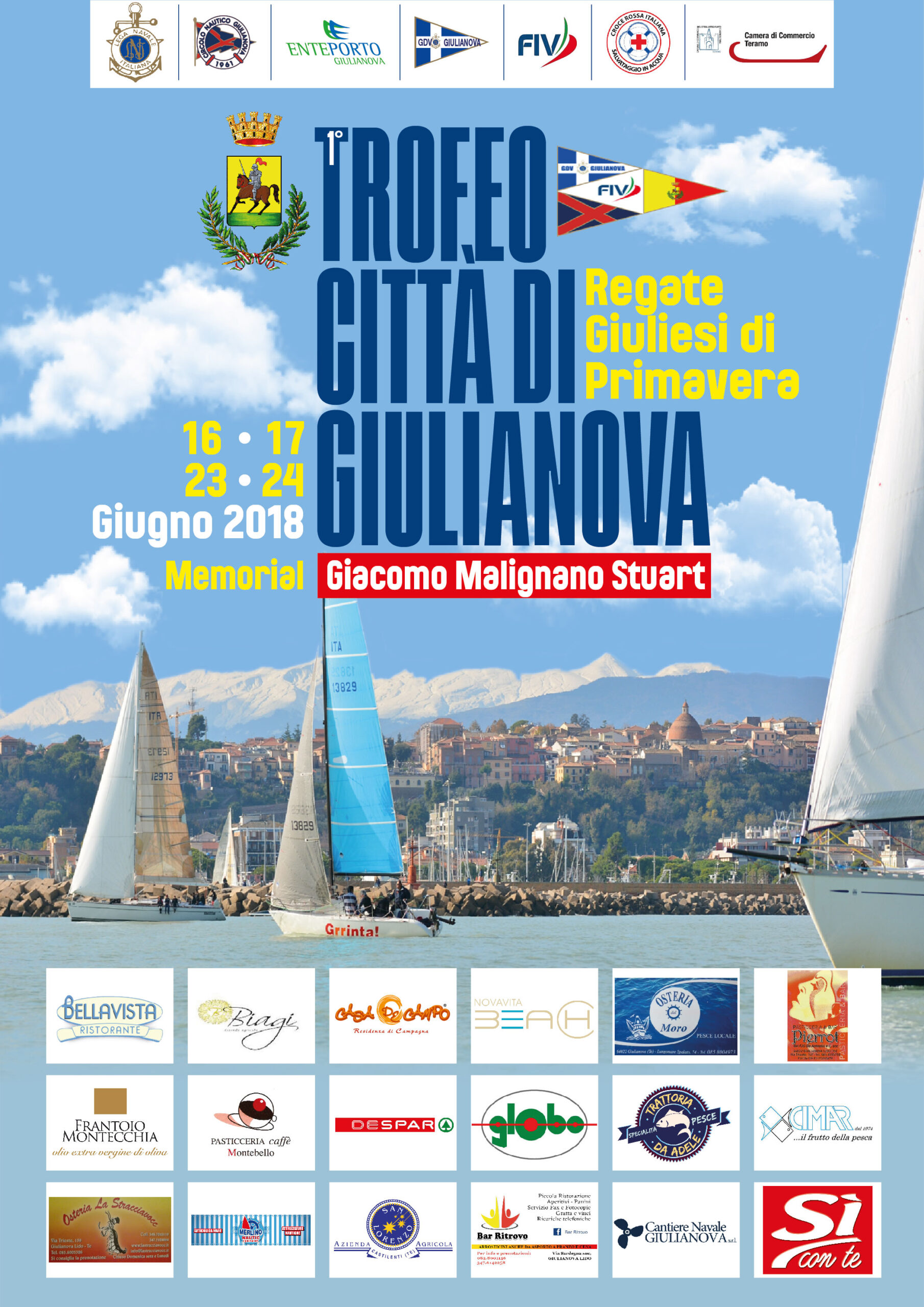 Al via la prima edizione della Regata Velica “Trofeo Città di Giulianova”