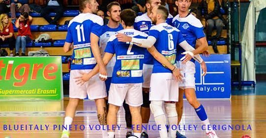 Volley serie B. Blueitaly Pineto supera (3-1) il Cerignola. Continua la marcia a punteggio pieno