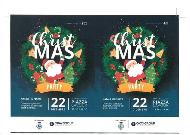 Martinsicuro. Arriva “ChristMas Party- Natale in Piazza”( sabato 22 dicembre ore 15:30)