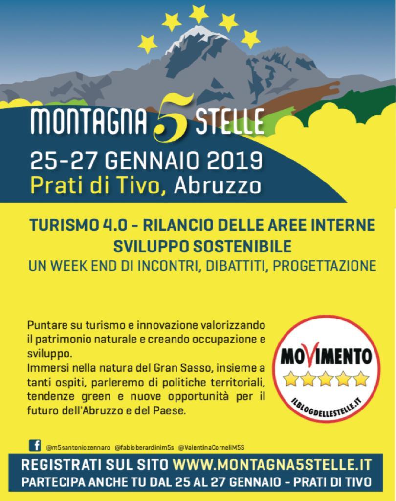 Abruzzo Regionali. Al via domani a Prati di Tivo  “Montagna a cinque stelle”