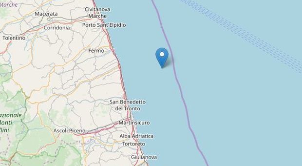 Terremoto. Due scosse( ore 21:59 ; 23:03 magnitudo 3.1) al largo delle coste marchigiane