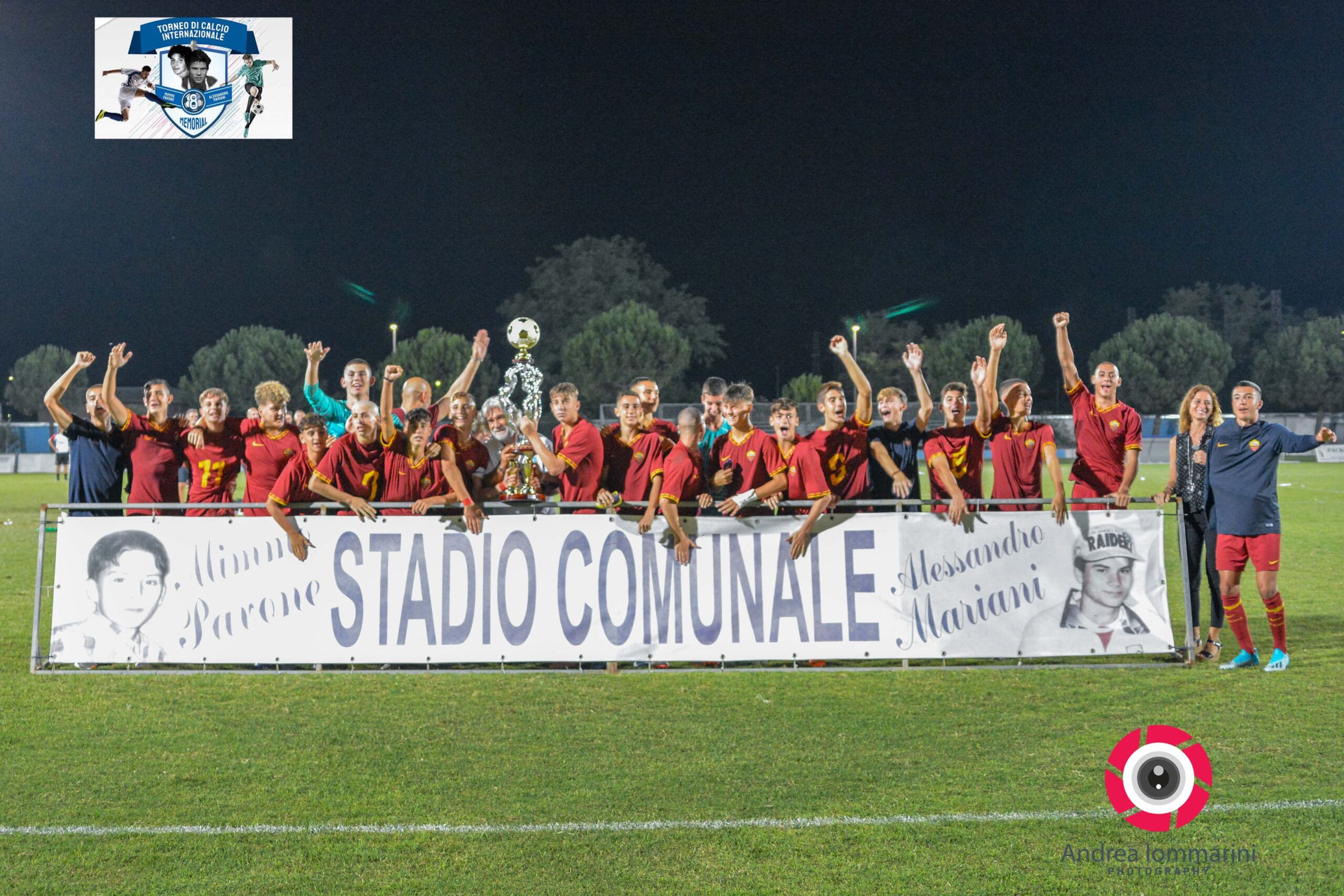 Pineto.L’AS Roma calcio si aggiudica l’ottavo Memorial “Mariani-Pavone”