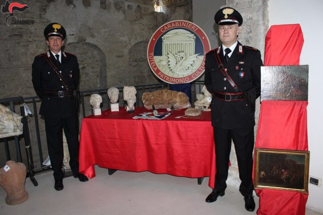 Abruzzo e Marche. I Cc recuperano 2,5 milioni di beni antiquariali e archeologici