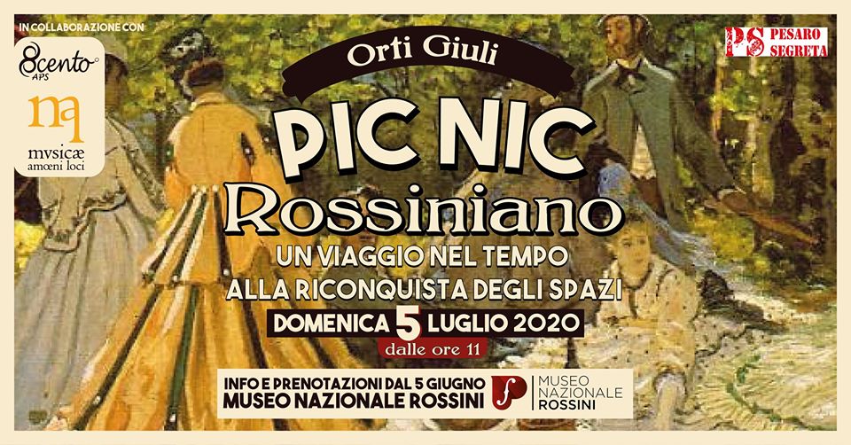 Pesaro. Arriva il picnic “Rossiniano”, un viaggio nel tempo alla riconquista degli spazi
