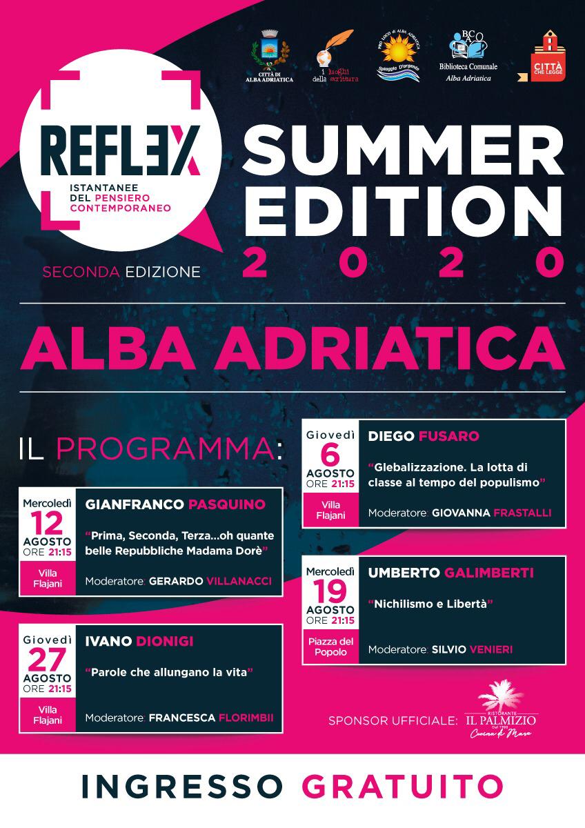 Alba Adriatica. Torna “Reflex”, quattro serate all’insegna dell”Istantaneo e del pensiero contemporaneo”