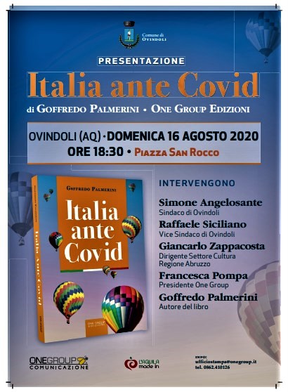 Libri&Editoria ad Ovindoli. Presentazione del libro “Italia Ante Covid” di Goffredo Palmerini