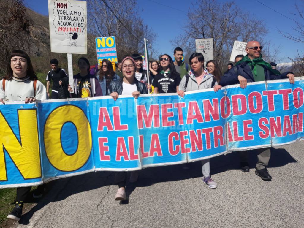 Metanodotto Sulmona-Foligno: sit-in degli attivista del No Hub del gas