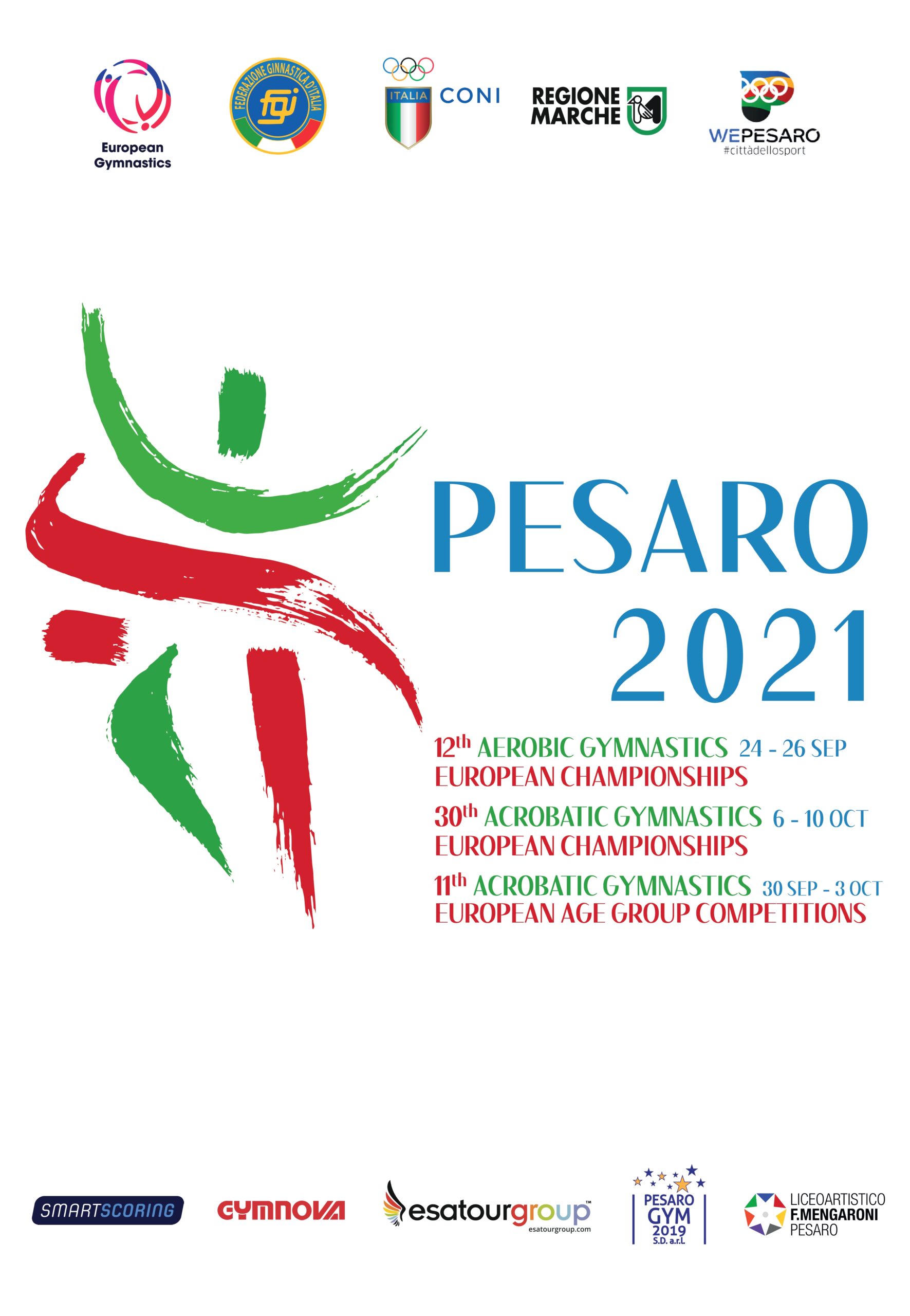 Pesaro. Presentato il logo dei Campionati Europei di Ginnastica Acrobatica ed Aerobica