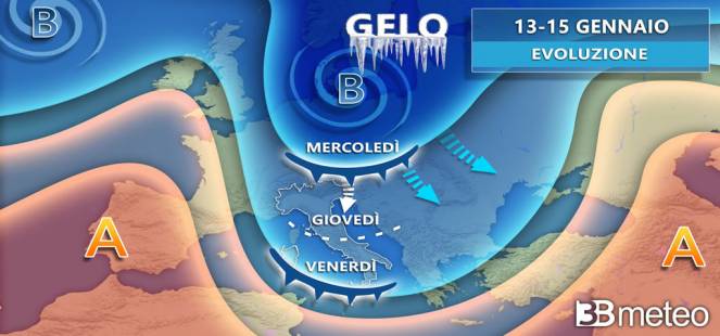 Meteo. In Abruzzo e Marche arriva il gelo dalla Russia. Ecco l’evoluzione