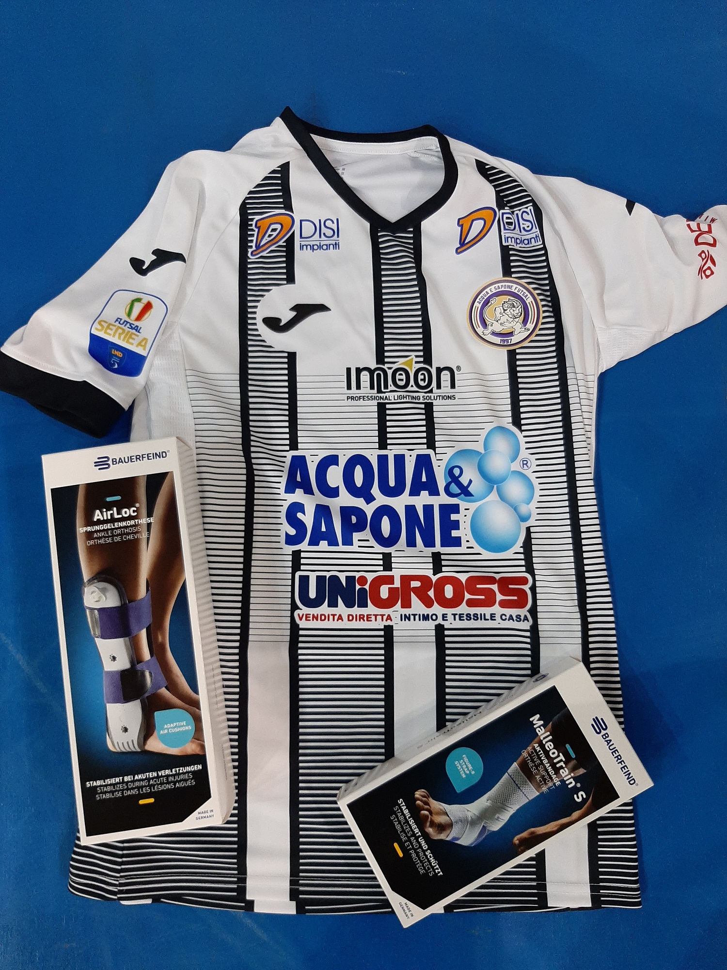 Futsal. Acqua&Sapone Unigross:nuova partnership con Bauerfeind Italia