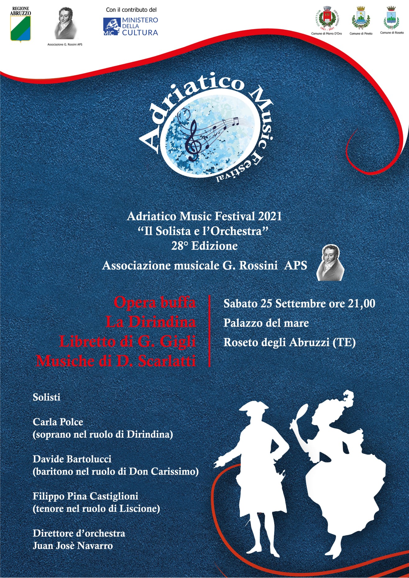 Adriatico Music Festival 2021: a Roseto di scena “La Dirindina”
