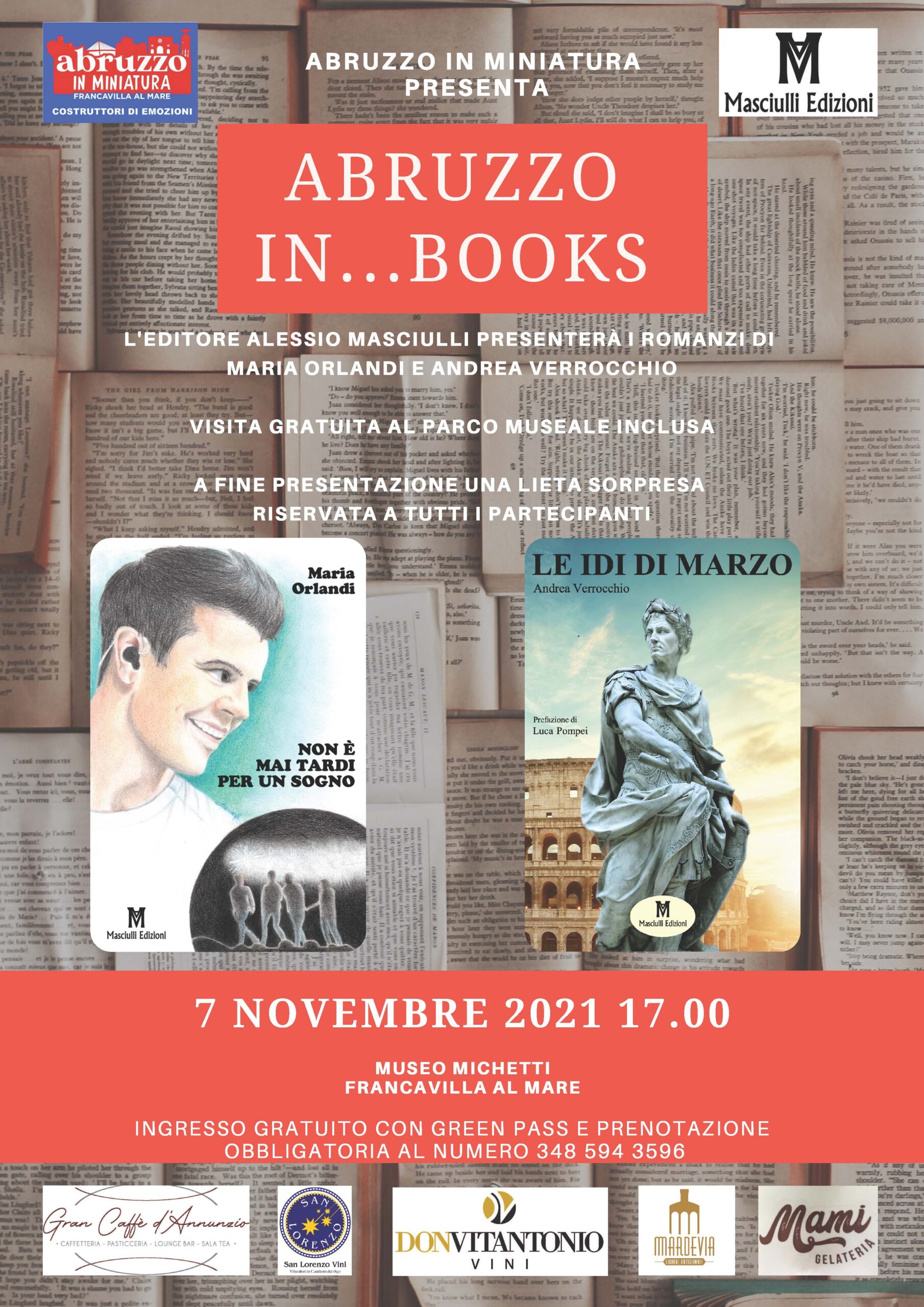 Libri&Editoria. Abruzzo in Miniatura presenta:” Due libri e  due storie di resilienza”
