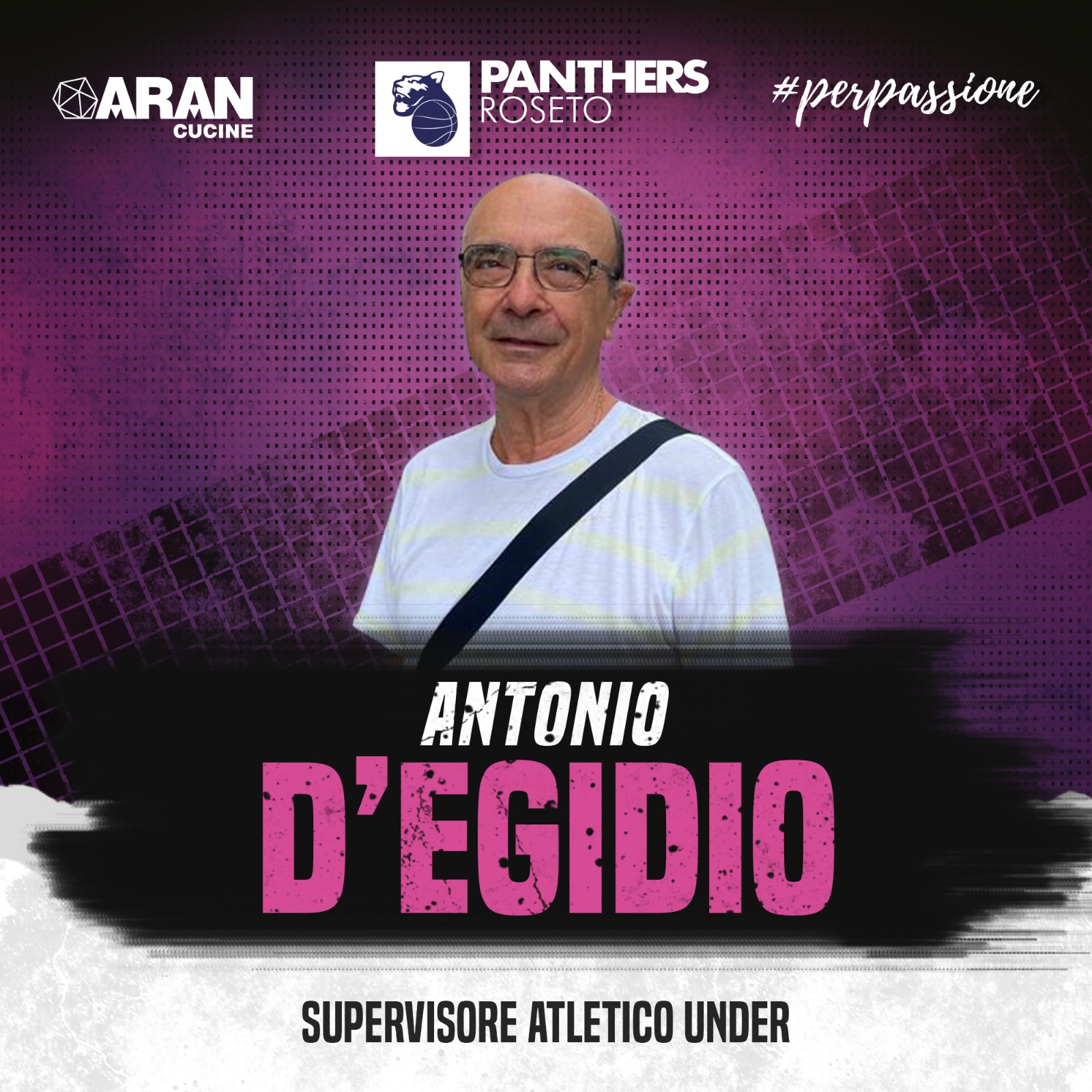 Basket . La Aran Panthers Roseto ingaggia il Prof. Antonio D’Egidio come supervisore atletico Under