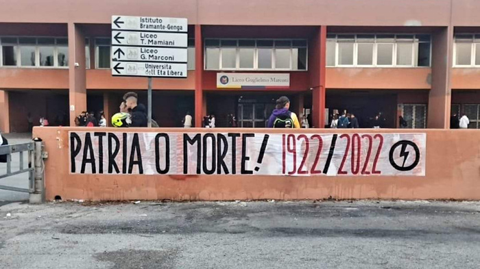 Marche. A Pesaro  compare cartello per commemorare marcia su Roma:. Il Sindaco Ricci:” Oscenità”