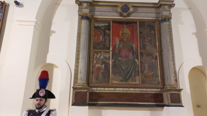 Pineto. Pala D’altare rubata di De Litio: dopo 16 anni torna nella Chiesa di Sant’Ilario