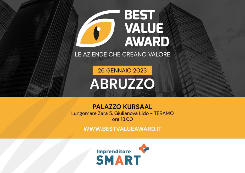 Giulianova Kursaal. Best Value Award Abruzzo 2022: questa sera premi alle aziende che creano. Elenco completo