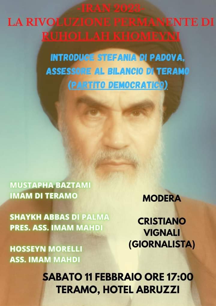 Teramo. Convegno su “Iran 2023: la rivoluzione permenente di Ruhollah Khomeyni”