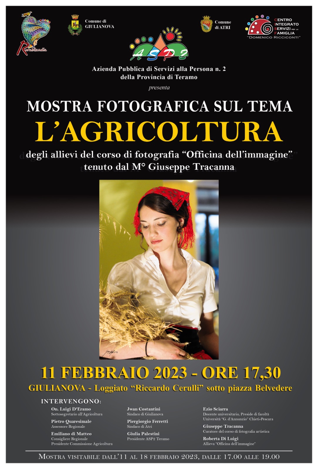 Giulianova. Mostra fotografica promossa dalla ASP2: “L’Agricoltura” degli allievi dell’Officina dell’Immagine