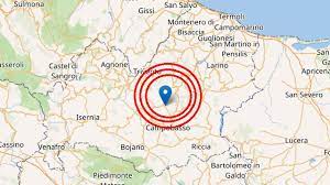 Terremoto di magnitudo 4.6 in Molise. Avvertito forte in Abruzzo, Puglia, Campania e Lazio