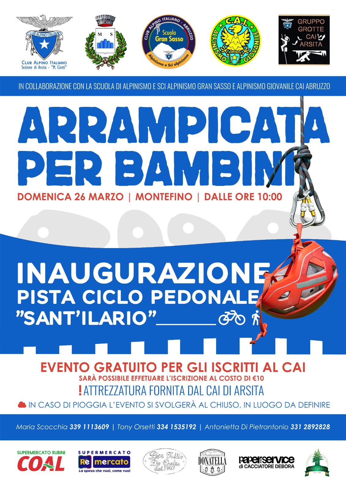 Montefino. Inaugurazione del percorso ciclopedonale Sant’Ilario( 26 marzo 2023 ore 10:00)