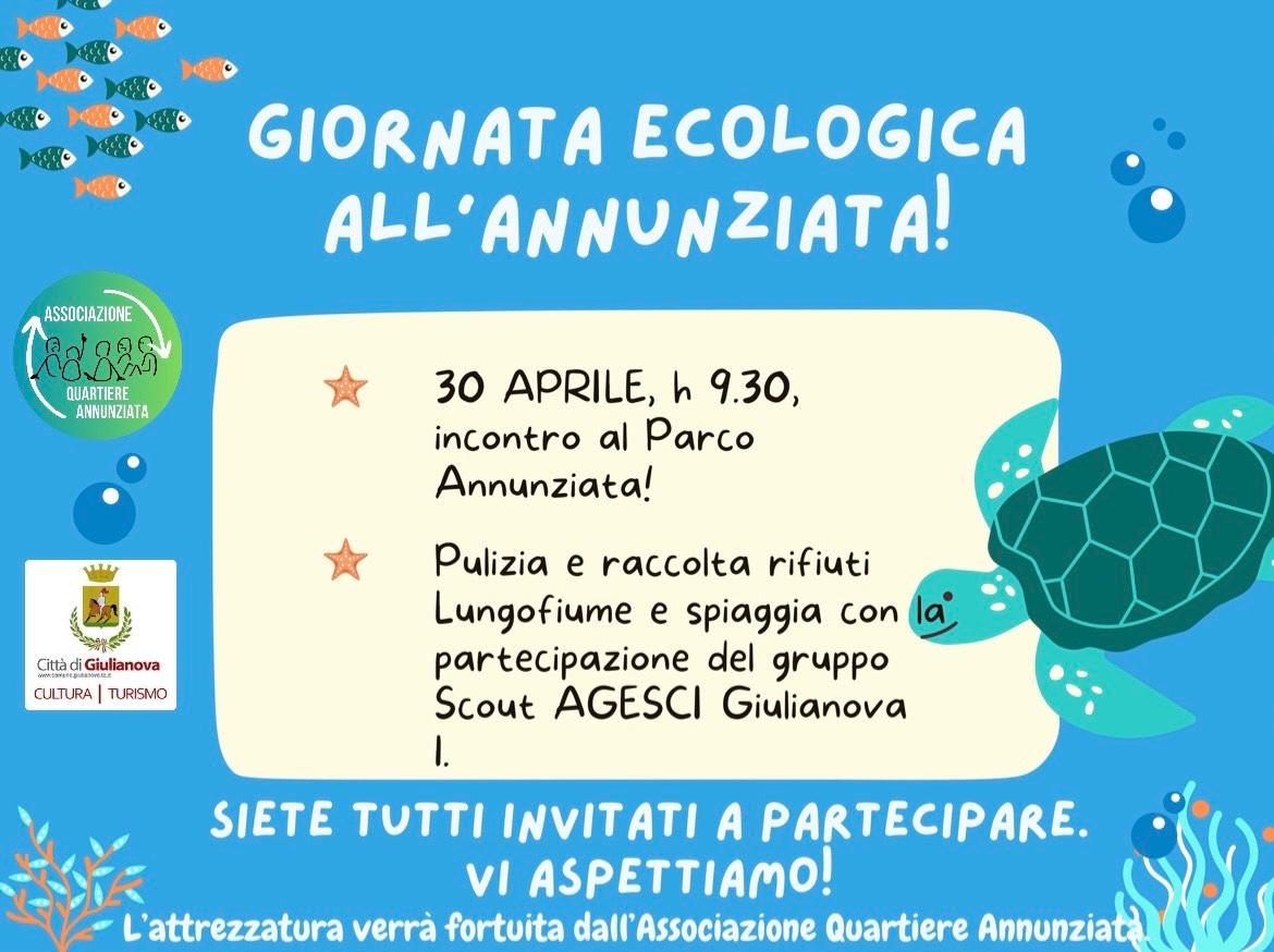 Giulianova. Organizzata dall’Associazione “Quartiere Annunziata”: giornata ecologica su lungofiume e spiaggia 