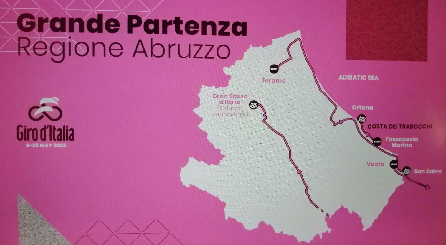 Giro d’Italia: l’Abruzzo proiettato nel mondo per la partenza della grande manifestazione sportiva