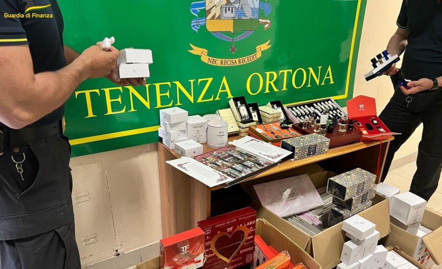 Francavilla al Mare. La GDF scopre un deposito per la vendita online di prodotti griffati contraffatti