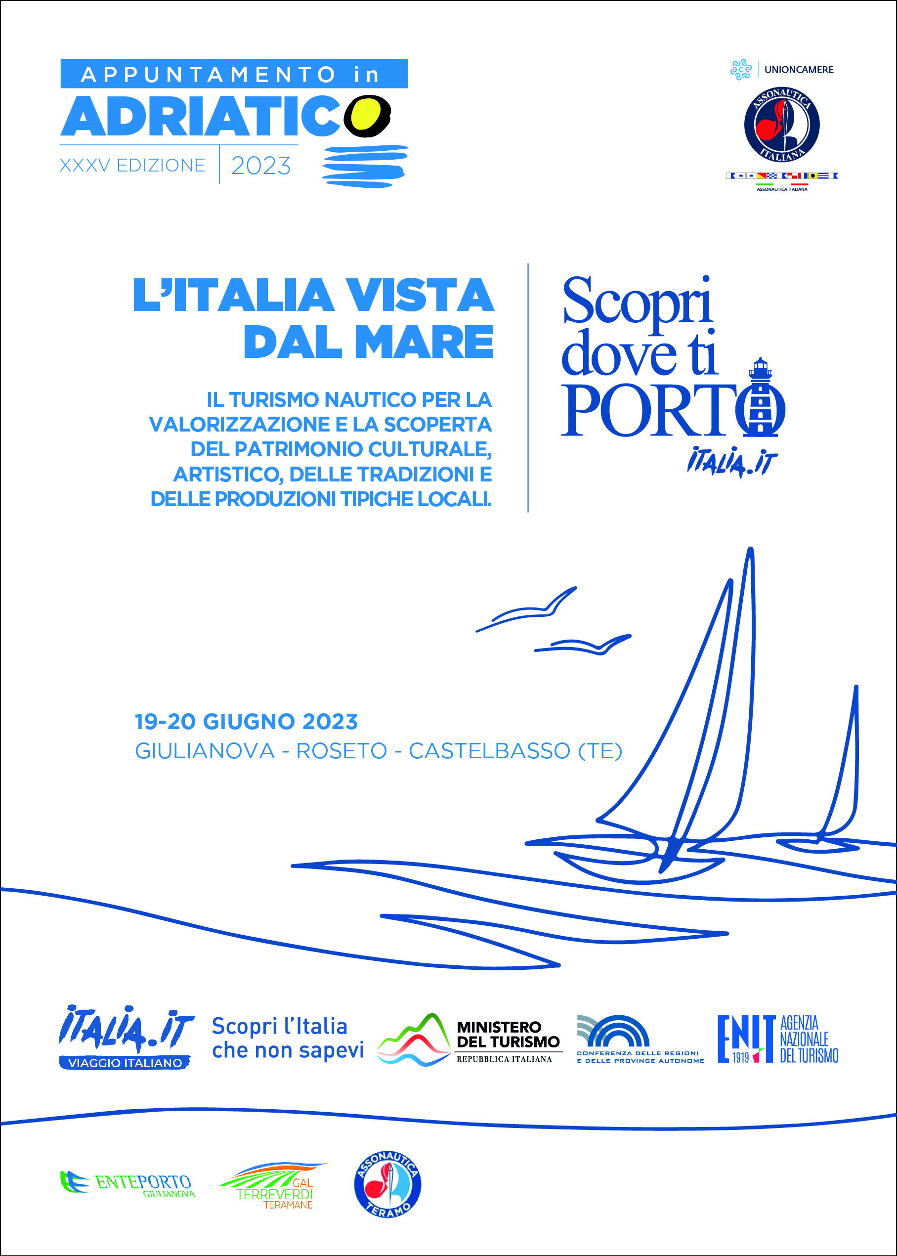 La flotta di “Appuntamento in Adriatico” arriva in Abruzzo: visite guidate a Roseto, Giulianova e Castelbasso