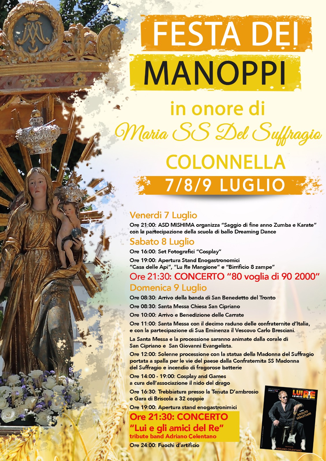 WallTv. Colonnella.  Da domani al via la “Festa dei Manoppi” in onore di Maria SS del Suffragio/VIDEO