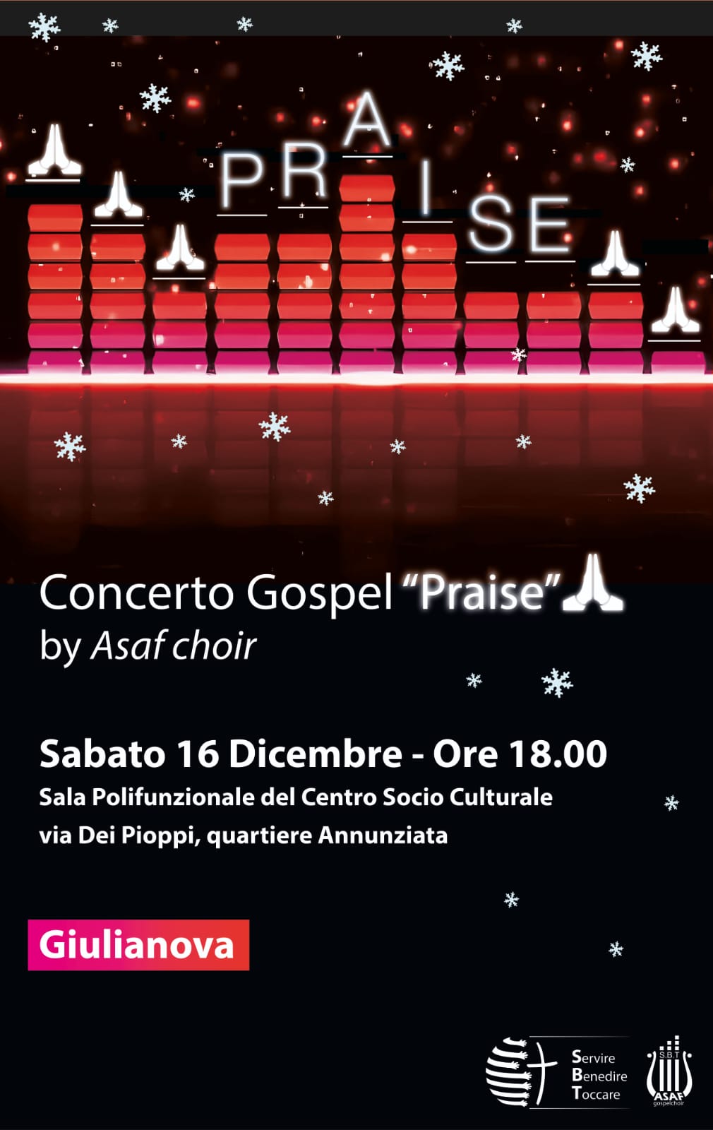 Musica. Giulianova: “Praise”,concerto Gospel organizzato dalla Chiesa Evangelica 