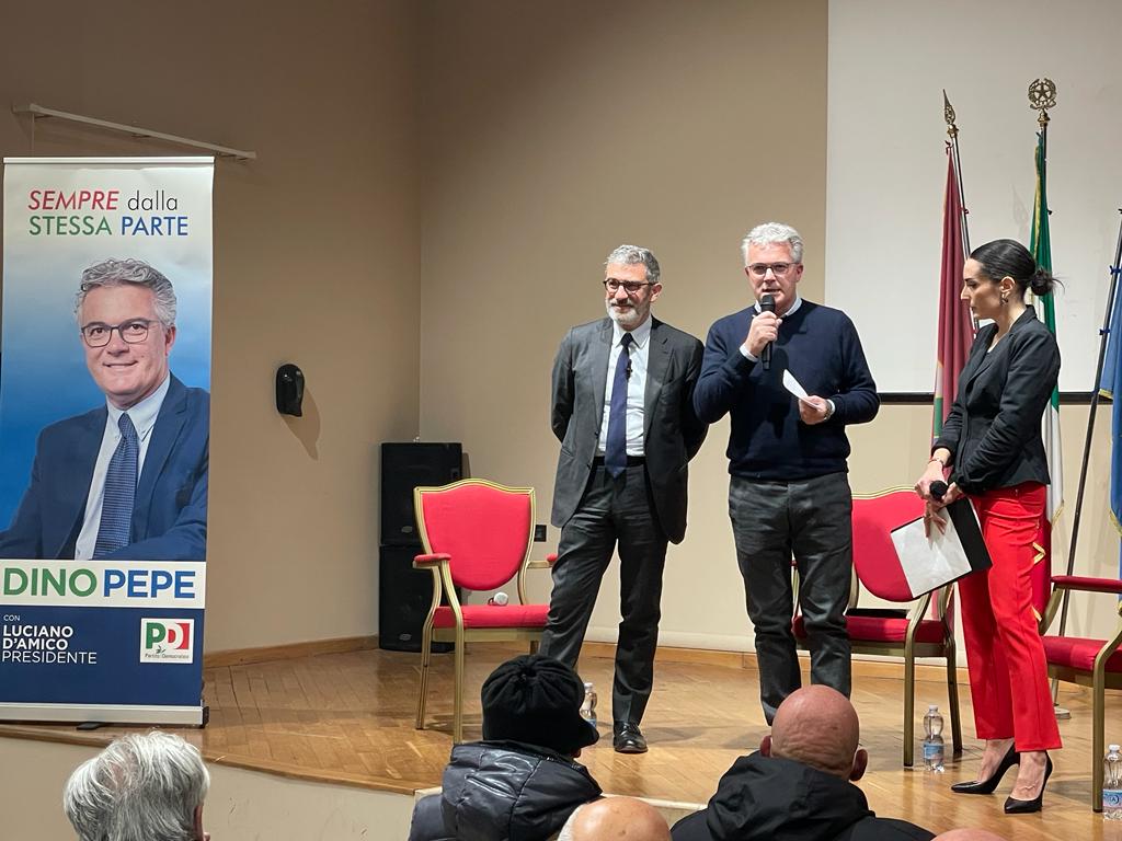 Abruzzo verso le regionali. In crescita il consenso per Luciano D’Amico, candidato alla presidenza per il centrosinistra: a Nereto prima calorosa platea