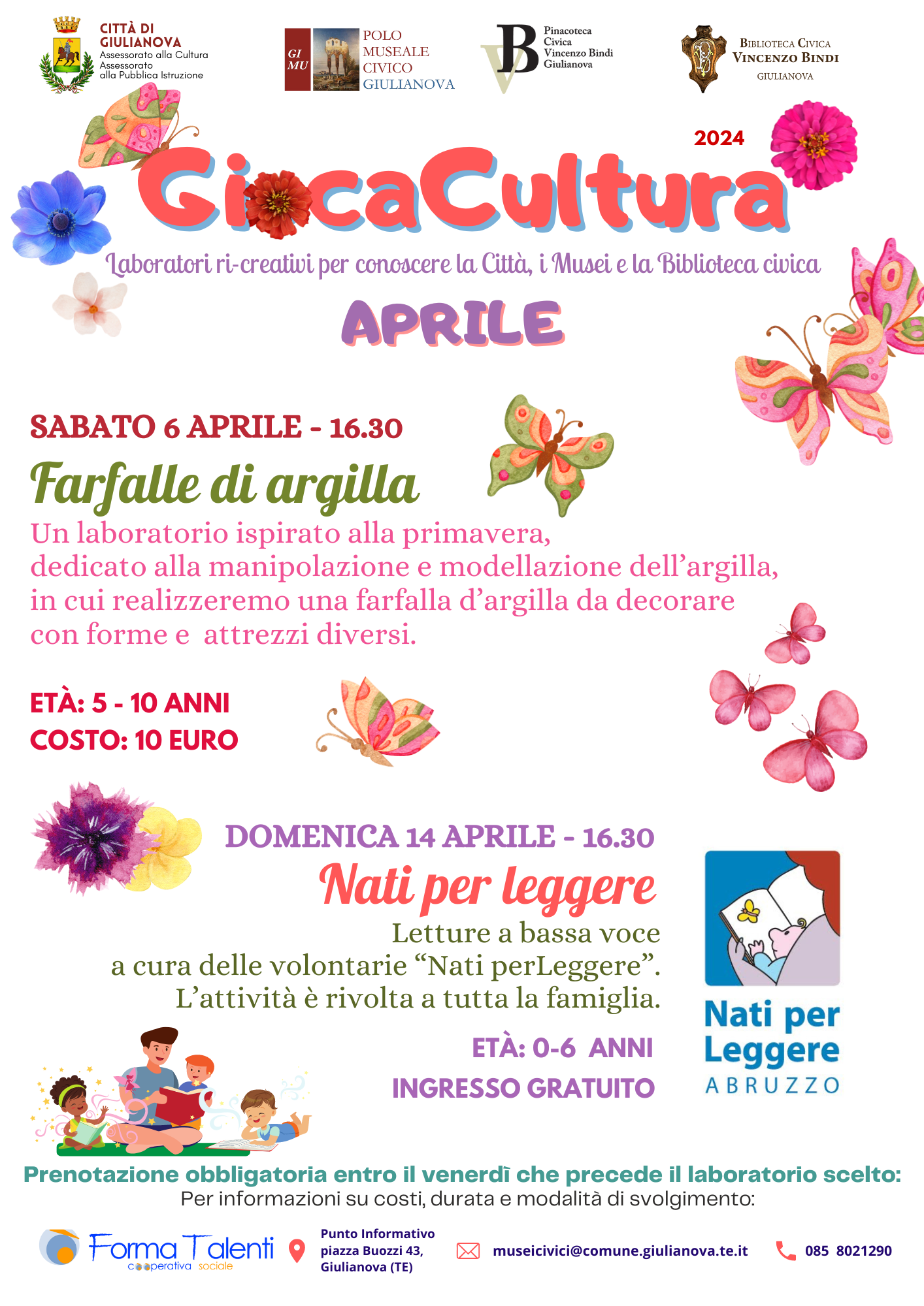 Giulianova. La primavera di “GiocaCultura”: nuovi appuntamenti per i più piccoli